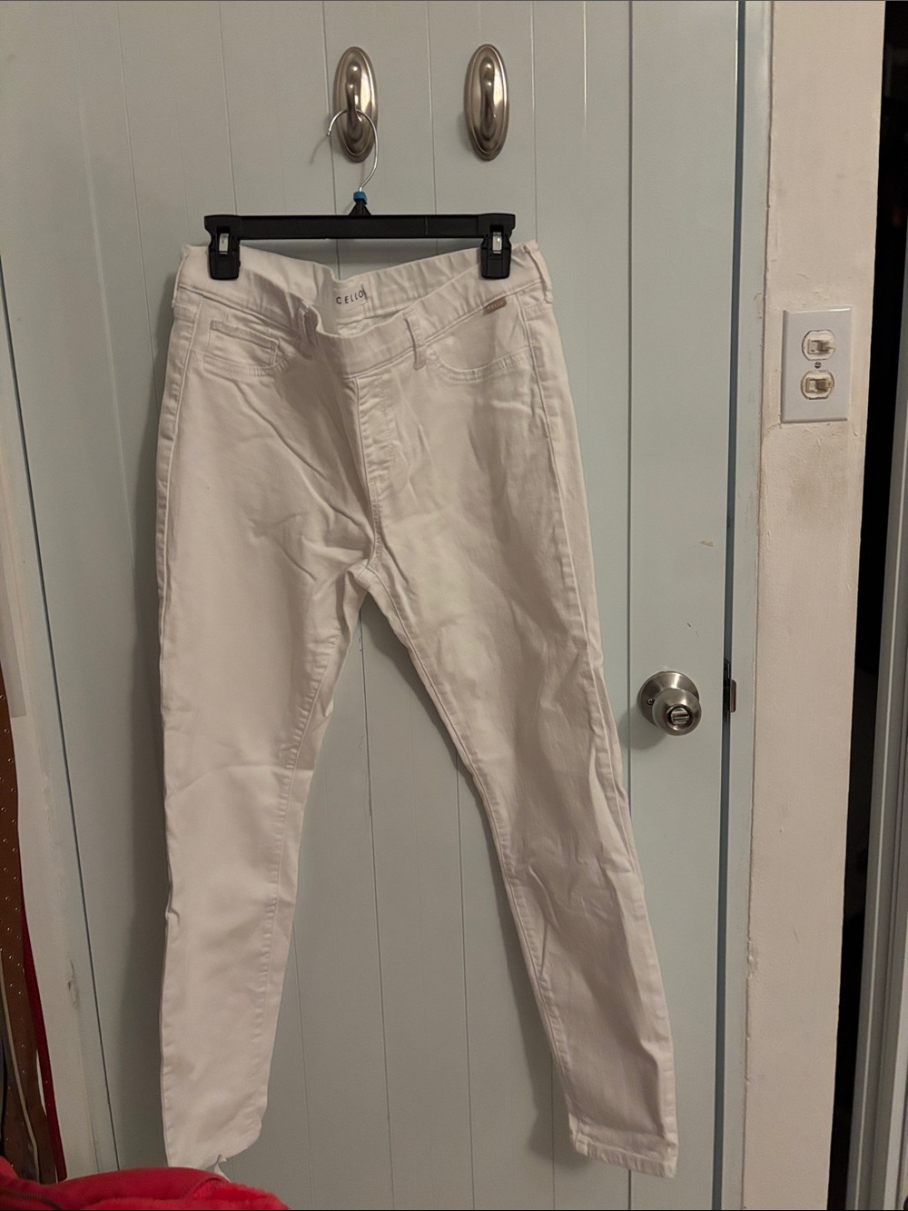 Cello White womens Slim Chinos